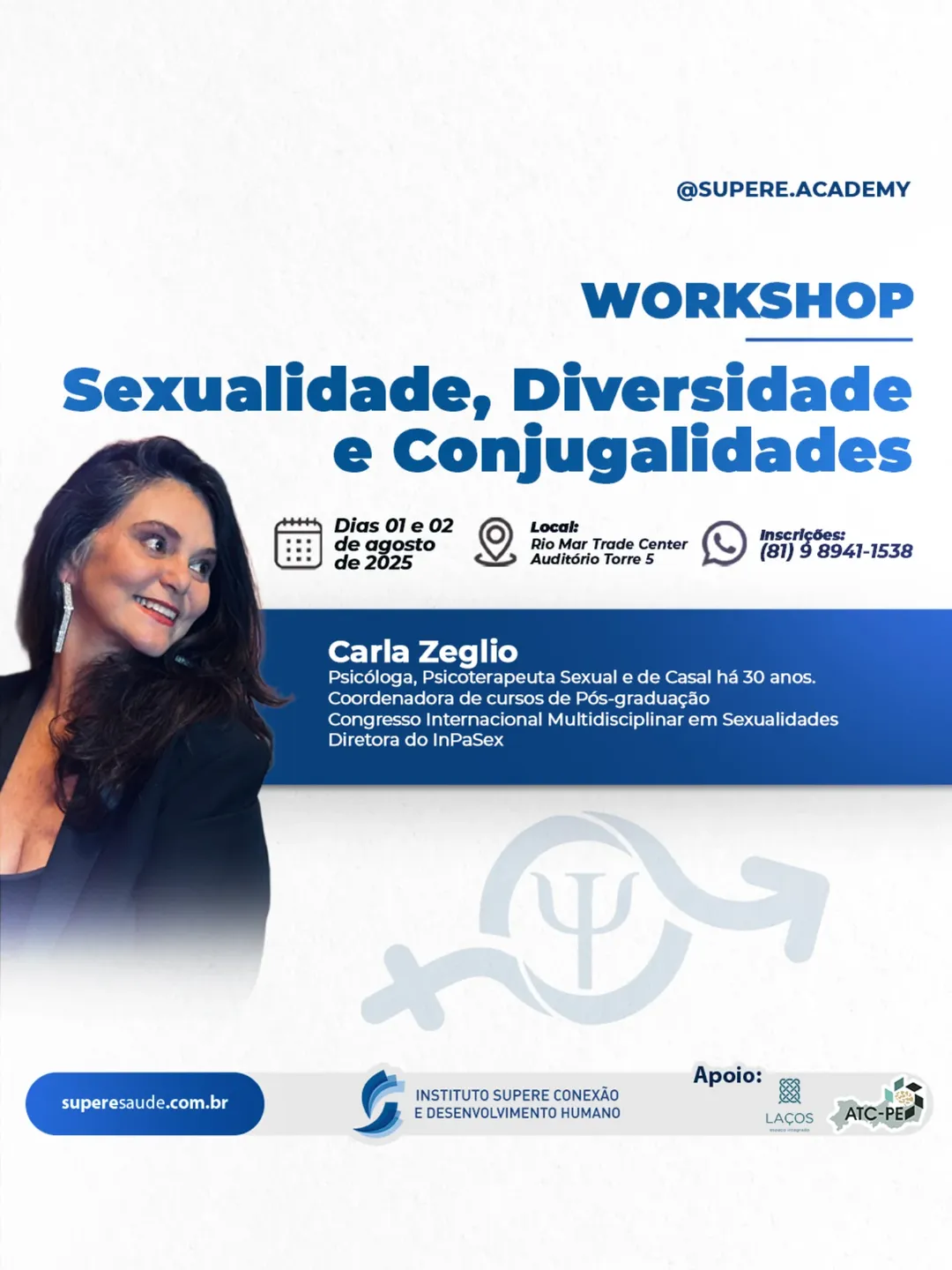 Workshop Sexualidade, Diversidade e Conjugalidades- Dias- 01 e 02-08-2025 Workshop Sexualidade, Diversidade e Conjugalidades- Dias- 01 e 02-08-2025