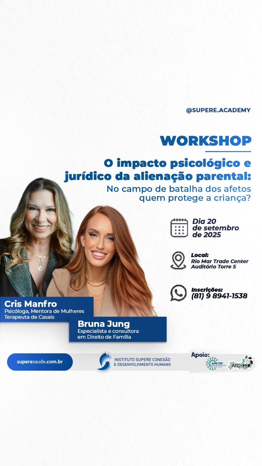 Workshop O Impacto Psicológico e jurídico da Alienação Parental - Vertical